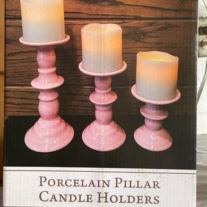 Porcelain Pillar Candle Holder